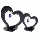 19.5Cm Jewelry Display Rack Acrylic Heart Shape Earrings Organizer Holder S