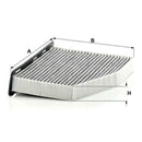 Replacement Air Filter Charcoal CUK2939 for Audi A3 TT Q3 Quattro for Golf Jetta