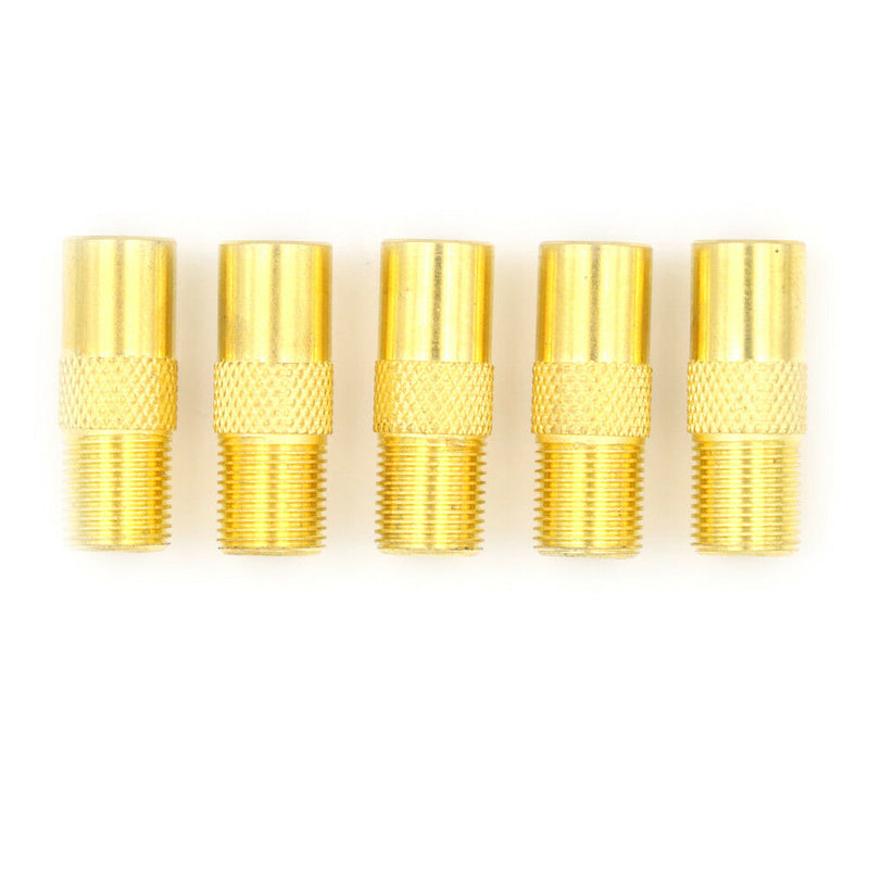 5 PCS Coaxial Coax RF Adapter Connectors TV PAL Male Plug to "F" Female LJ