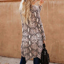 Women Casual Long Sleeve Cotton Cardigan Loose Fashion Print Tops (Grey L)