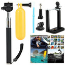 Waterproof Floating Hand Grip + Adjustable Extension Selfie Stick for GoPro