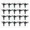 20 Pieces Outdoor Automatic Garden Water Sprinklers, 360 Degree Rotating Sprayer
