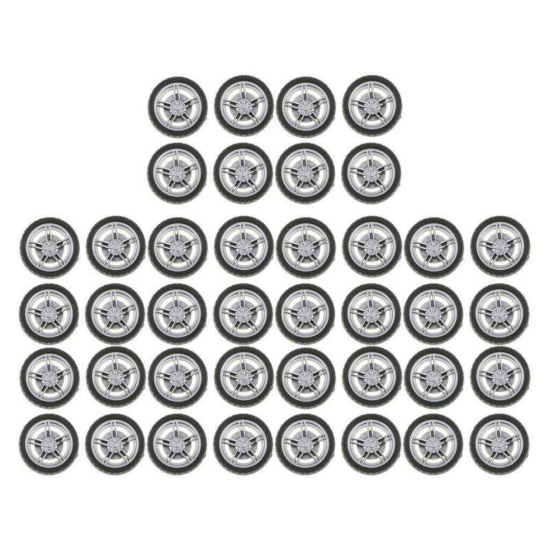 4 Pieces 1.57 Inch 5-Spoke RC Car Wheel Rims for RC Drift Car DIY Kits