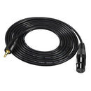 3.5mm TRS Stereo Male to XLR Female Balanced Audio Microphone Cable 1.5m