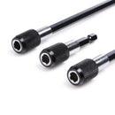 3Pcs/Set Magnetic Screwdriver Extension Bit Quick Release 1/4 Hex Shank Too