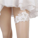 1pc Women Garter Rhinestone Lace Leg Ring Sexy Garters Thigh Wedding Whit OZ