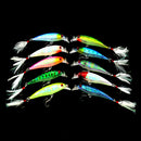 10x Set Minnow Fishing Lure 9cm8g Artificial Feather Crankbaits FishingTackle ME