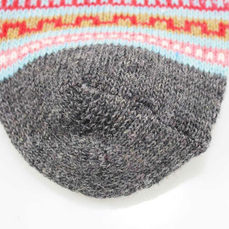 1 Pair Womens Thicken Warm Socks Boho Winter Mid High Retro Socks Random Color