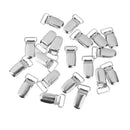 20x Metal Holder Insert Pacifier Suspender Clips Duckbilled Shape Clamp 15mm