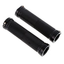 Ergonomic Mountain Bike Bicycle Double Lock-on Handlebar Grips Black A