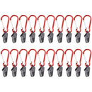 Outdoor Camping Tent Awning Fixing Clamp Grip with Carabiner Hook (20pcs) A