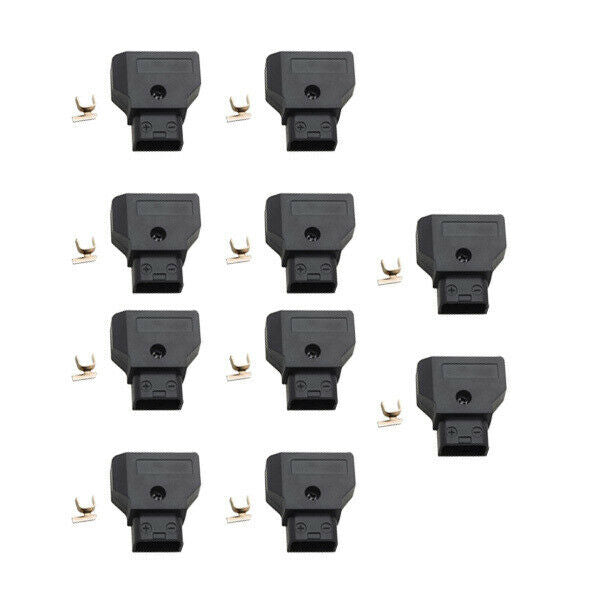 1 Set of 10 Male D-Tap Connector Adapter for Anton V Lock Battery DSLR Power