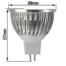 4X MR16 4W 4 LED Warm White Energy Saving Spotlight Light Lamp Bulb 12v War