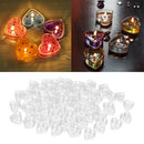 200x Clear Heart Shape Tea Light Cups Candle Container Box for Valentine's Day