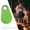 2pcs Smart Bluetooth Pet Anti-Lost Device Drop Shape Tracker Green+Rose Red A