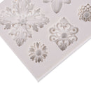 Retro flowers totem silicone mold DIY fondant cake mold chocolate mold bakewa BX