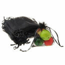 60 X Organza Drawstring Jewellery Gift Bag Pouch Black HOT R3U2