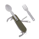 Camping-hiking spoon fork bottle opener portable pocket folding multi tool FT