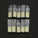 10Pcs T10 W5W 24SMD 3014 LED Car Strobe Flash Tail Light Brake Stop Lamp Bulbs