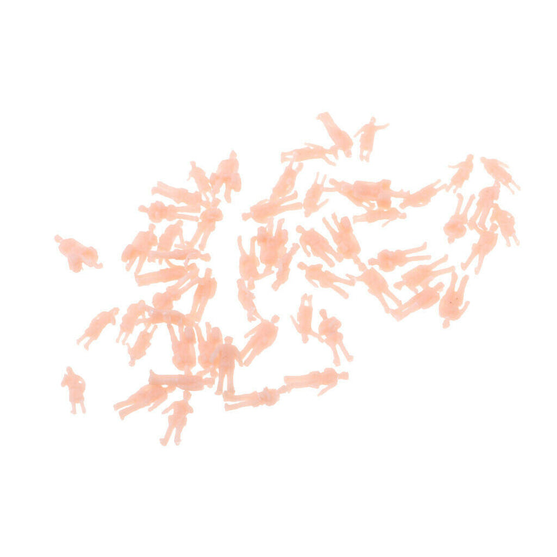 56pcs 1:150 HO Scale 10mm Policeman Unpainted Figures Railway Street Models