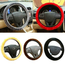 DIY Car Winter Warm Soft Plush Furry Elastic Steering Protector Cover Wheel Q1M6