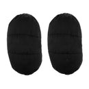 Adjustable Down Knee Pads Windproof Warm Cycling Knee Support Sleeve Black