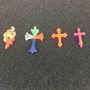 8pcs Clear Cross Silicone Mould DIY Molds Decorating Pendant Jewelry Making