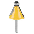 1/4" Edge Chamfer Forming Router Bit Milling Cutter Woodworking Tool