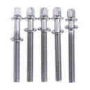 5 Chrome Drum Tension Rods 45/55/65/75mm for Tom Snare Build Repair 75mm