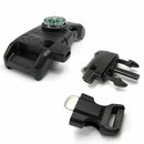 Paracord Buckles EDC Survival Gear Whistle Flint Fire Starter Scraper Compass