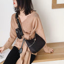 2pcs Casual Messenger Handbag Women Oxford Shoulder Crossbody Card Bag Set