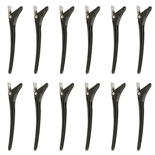 24x Hairdresser Duck Bill Hair Clips Plastic Hair Clips
