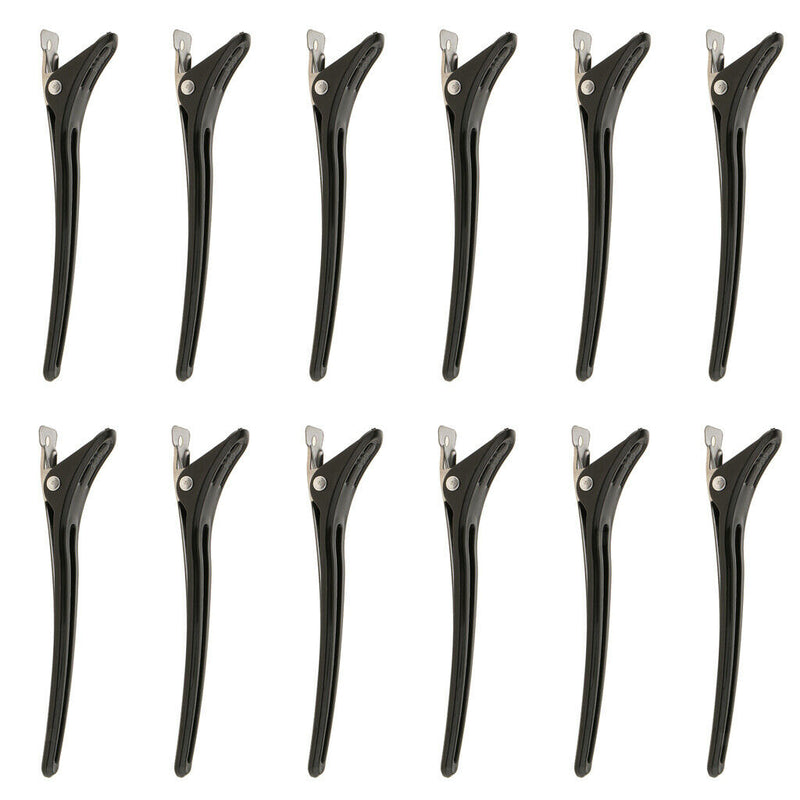 24x Hairdresser Duck Bill Hair Clips Plastic Hair Clips