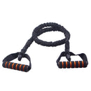 Fitness Pull Rope Latex Resistance Band Cable Gym Sports Equipment (Black)