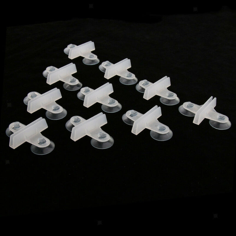 10x Aquarium Aquatic Suckers Divider Holders for   Tank Breeding Separator