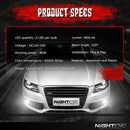 Nighteye H11 H8 H9 160W LED Fog Light Bulbs Car Driving Lamp DRL 6500K HIDOZ