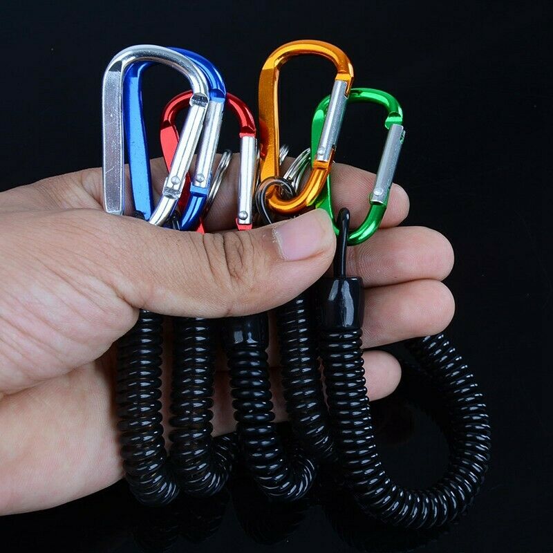 6Pc/Lot Retractable Plastic Spring Elastic Rope Security Gear Tool For Airs