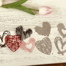 4Pcs Love Stripe Design Metal Cutting Dies For DIY Scrapbooking Album Paper'TO