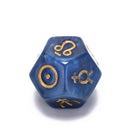 3pcs dice astrological creative dice set multi-faceted acrylic dice for fun ME