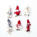2pcs Christmas Angel Girl Ski Pendant Christmas Tree Decoration For Home Xm