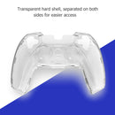 Hard Clear PC Case for DualSense Controller Cover Shell with Thumb Grips