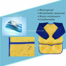 Childrens Kids Toddler Waterproof Play Apron Art Smock with 3 Roomy Pockets