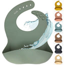 Adjustable Silicone Bib Baby Feeding Saliva Towel Burp Cloth Aprons (A) A