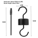8pcs Yard Ant Moat Set S Hook Hummingbird Feeder 13cm Patio Cleaning Brush Iron