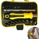 1X(47pc Precision Security Screwdriver Extension Metric Hex Torx Socket Bit