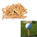 100 Pcs Pack Professional Frictionless Golf Tee Wheat Golf Tees Plastic 70mm MOA