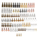 120pcs/set Glue On Bails Spoon Oval Charms Scrabble Pendant  Jewelry Making  ME