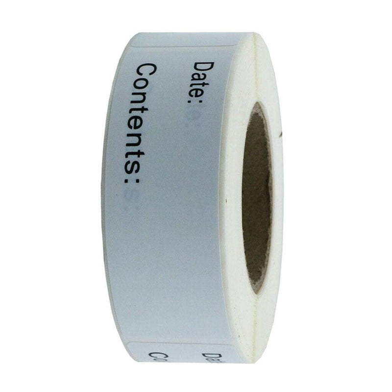 1 Roll of 125pc Freezer Refrigerator Food Storage Labels Adhesive Stickers Mark