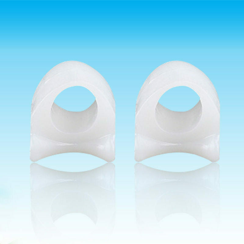 2x Toe Pad Bunion Gel Separator Overlap Silicone Corrector Pain Relief Fu OQV