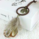3 x Unique Key Chain Ring Feather Bead Dream Catcher Keyring Keychain A